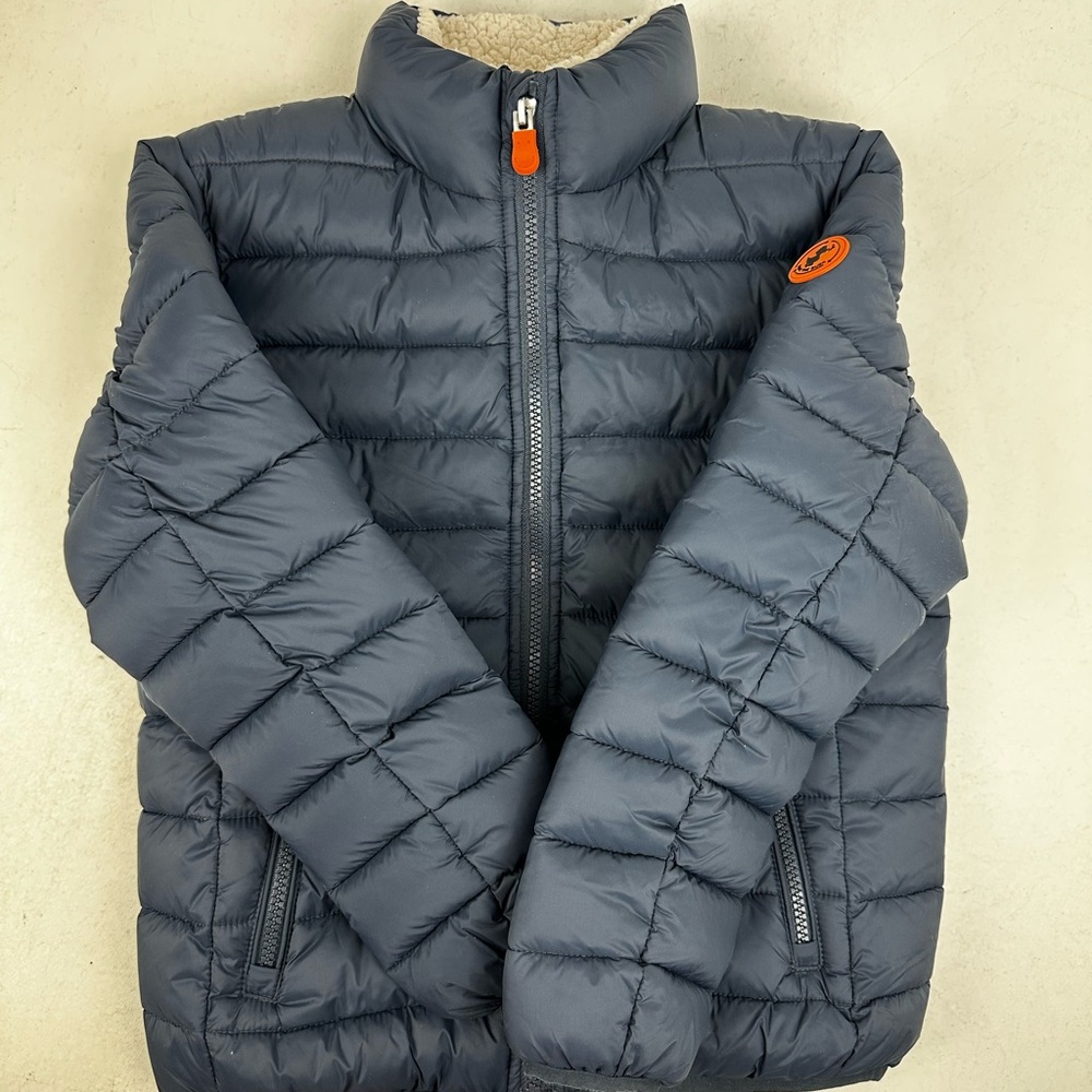 SAVE THE DUCK Blue Puffer Jacket with Insulated Quilting - Picture 2 of 12